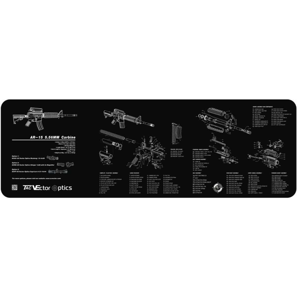 AR15 Cleaning Bench Mat